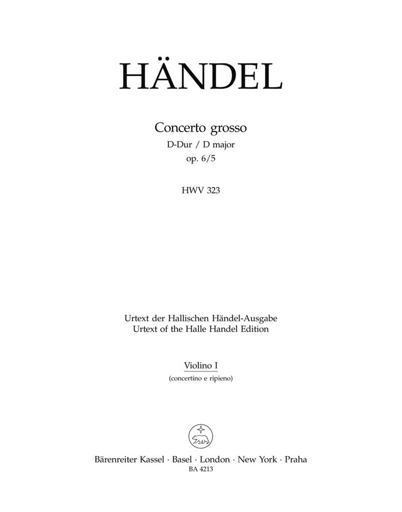 Concerto grosso in D major Op.6/5 (HWV 323)